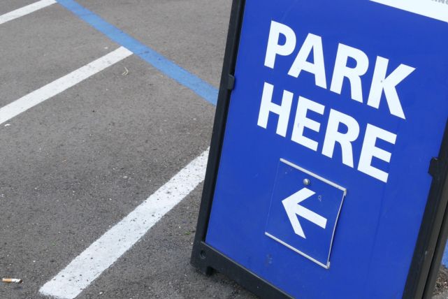parking lot signage