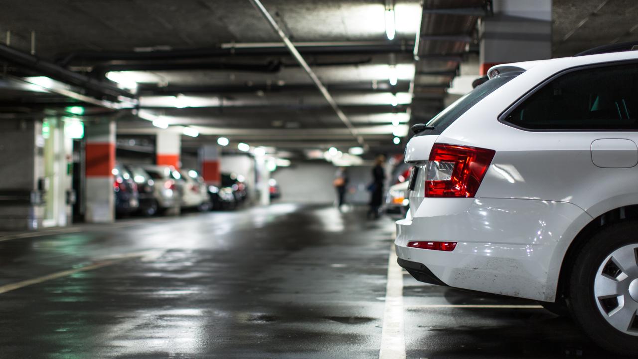 residential parking lot